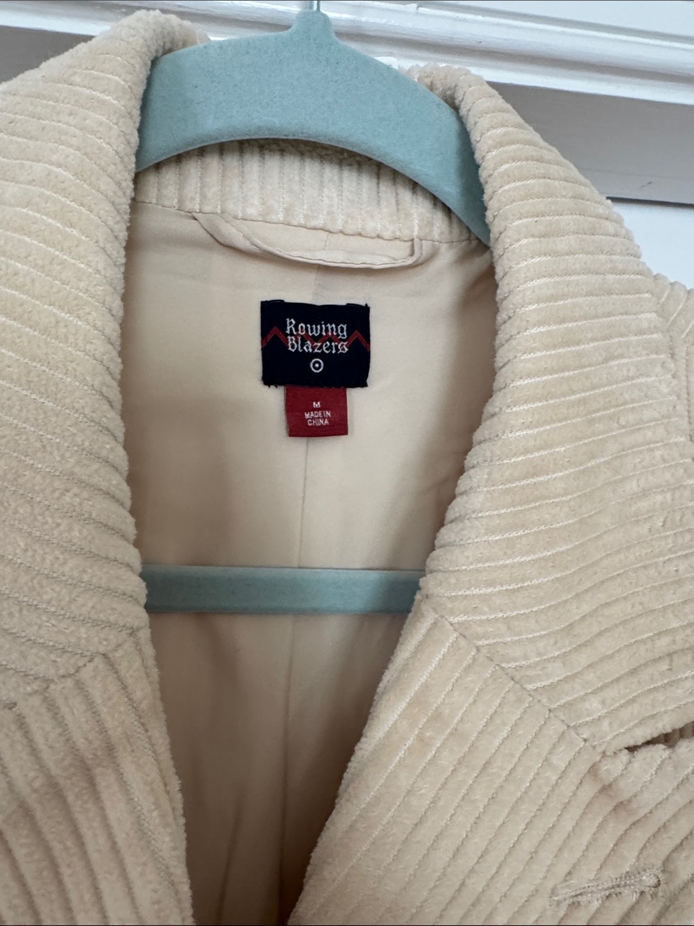 Women’s Cream Double-Breasted Corduroy Blazer Jacket - Rowing Blazers for Target - Picture 3 of 10